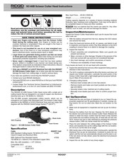 RIDGID SC-60B Instructions Manual