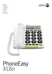 Doro PhoneEasy 312ci Manual