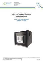 Elisabeth Pharmacon ZEPHYRUS GelCube Illuminator Z-DOC-505-B Instructions For Use Manual