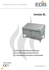 EOS Invisio XL Assembly And Operating Instructions Manual