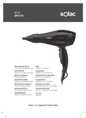 SOLAC SP7170 Instructions For Use Manual