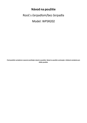 Strend Pro WPSR202 Manual