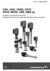 Grundfos CRTE Installation And Operating Instructions Manual