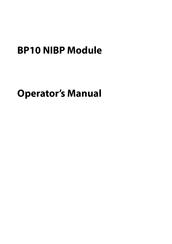 Mindray BP10 NIBP Module Operator's Manual