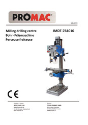 Promac JMDT-764016 Operating Instructions Manual