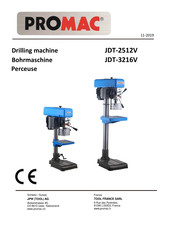 Promac JDT-3216V Operating Instructions Manual