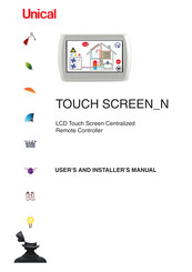 Unical TOUCH SCREEN N User's And Installer's Manual