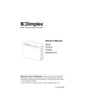 Dimplex 690932 Series Owner's Manual