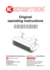 Kersten KM 15045 H-ABR 45 Original Operating Instructions
