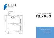 Felix Storch Pro 3 Quick Start Manual