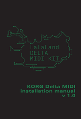 LaLaLand KORG Delta MIDI Installation Manual