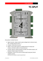 3C Concept TC-SPLIT User Manual