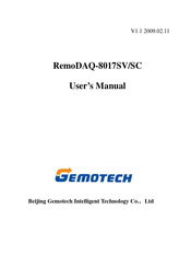 Gemotech RemoDAQ-8017SV User Manual