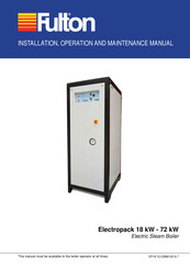 FULTON Electropack EP54 Installation, Operation And Maintenance Manual