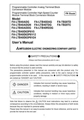 Mitsubishi Electric FA-LTB40DAG User Manual