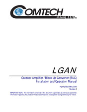 Comtech EF Data LGAN Installation And Operation Manual