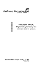 Kemper 475plus Operator's Manual