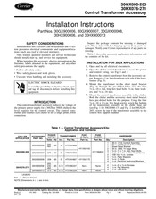 Carrier 30GX900006 Installation Instructions Manual