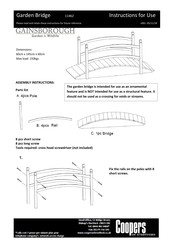 Coopers Of Stortford Gainsborough Garden Bridge Instructions For Use