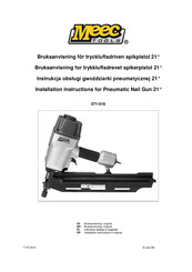 Meec tools 071-016 Installation Instructions Manual