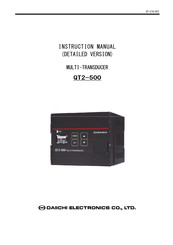 DAIICHI QT2-500 Instruction Manual