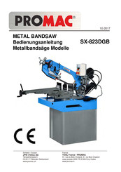 Promac SX-823DGB Manual