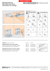 eku COMBINO 60 H Vorfront Mounting Instructions