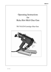 Reka TR 70 LCD Series Operating Instructions Manual