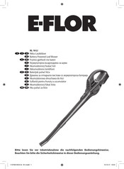 E-FLOR AL 18 LI User Instructions
