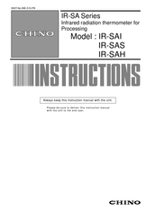 Chino IR-SA Series Instructions Manual