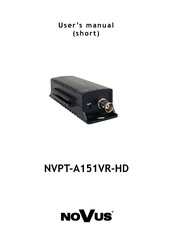 Novus NVPT-A151VR-HD User Manual