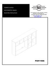 SEI TORRES HUTCH HO270600TX Assembly Instructions Manual