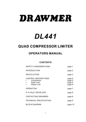 Drawmer dl441 Operator's Manual
