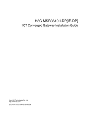 H3C MSR3610-IE-DP Installation Manual