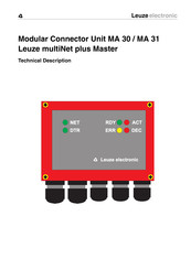 Leuze multiNet plus Master MA 31 Technical Description
