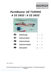 Multiplex ParkMaster 3D 33 2652 Instructions Manual