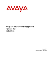 Avaya Interactive Response Installation Manual