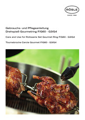 Rosle Gourmet Ring G4 Care And Use