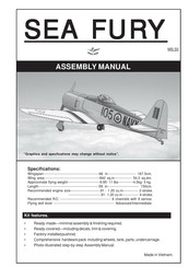 Seagull Models SEA FURY Assembly Manual