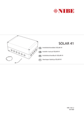 Nibe SOLAR 41 Installer Manual