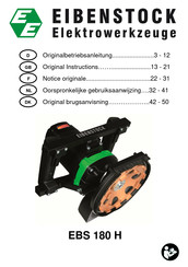 EIBENSTOCK EBS 180 H Original Instructions Manual