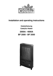 Bio Green BF 3500 Installation And Operating Instructions Manual