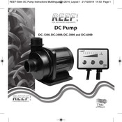 TMC Aquarium REEF DC-6000 Instructions For Installation And Use Manual