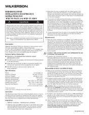 Wilkerson MSD Series Installation & Maintenance Instructions Manual