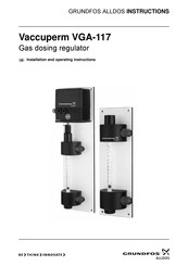 GRUNDFOS ALLDOS Vaccuperm VGA-117 Series Installation And Operating Instructions Manual