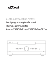 Arcam AVR390 Custom Installation Notes