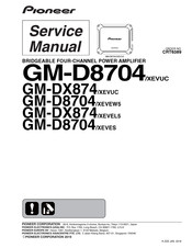 Pioneer GM-D8704 Service Manual