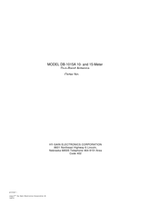 Hy-Gain DB-1015A Manual