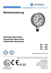 afriso KP EX Series Operating Instructions Manual