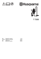 Husqvarna T 7500 Operator's Manual